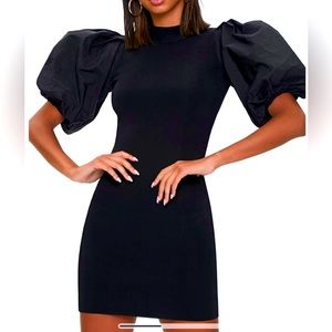 Forever 21 balloon-sleeve bodycon dress